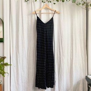 Vanessa Mooney Lala Slip Dress - Black Polka Dot